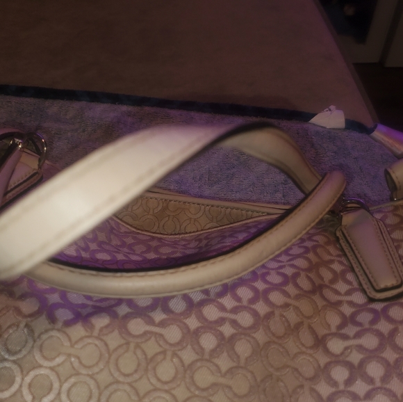 Coach Madison Op Art Pearlescent Fabric Carryall Shoulder Bag 30681 - Picture 14 of 16